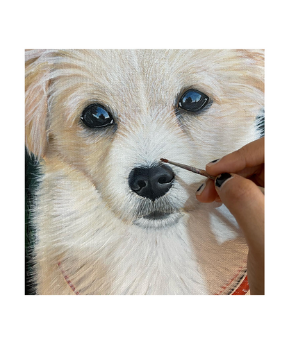 "Little Paws" Original Oil Painting